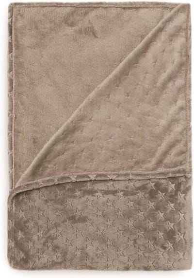 Heckett & Lane Zain - Fleece plaid - 150x200 cm - Fleece polyester - Antraciet
