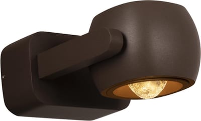 Lucide CAPRI - Wandspot / Wandlamp Binnen/Buiten - LED - 1x8W 2700K - IP54 - Koffie | Essential