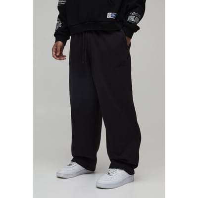 Joggingbroek Met Ballonpasvorm, Borduursel En Washed Effect | Black | Size XS