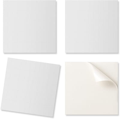Decoratieve zelfklevende vinyltegels met print, licht rechthoekig, 20x20x20 cm