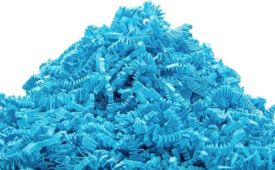2.5kg Versnipperd Decoratief Papier Turquoise - Opvulmateriaal voor Cadeaudozen en Verpakkingen