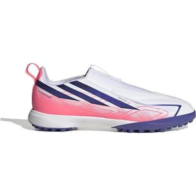 Adidas F50 Hyperfast League Laceless Tf Junioren Voetbalschoenen Wit EU 30 Kinderen