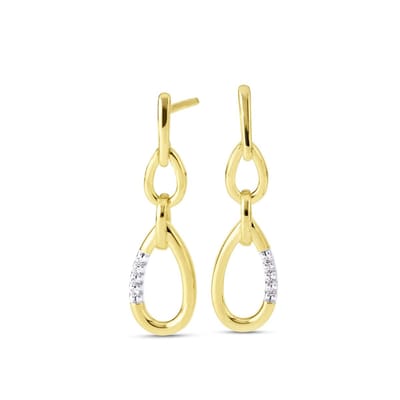 Orolino Ohrringe Gold 585 mit 8x Brillant zus. 0,03ct.