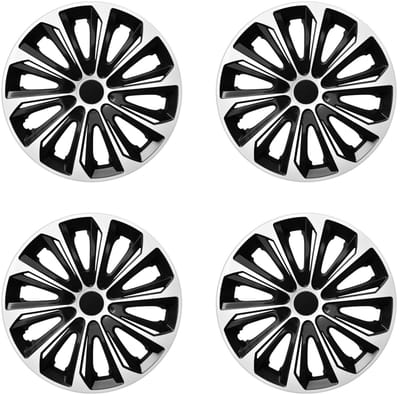 Wieldoppen 16" NRM Extra STERK wit/zwart 4 stuks
