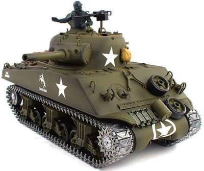 Amewi U.S. M4A3 Sherman radiografisch bestuurbaar model Tank Elektromotor 1:16
