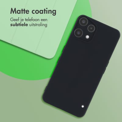 imoshion Hoesje - Geschikt voor Nothing Phone (3a) Lite - Color Backcover - Zwart