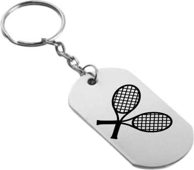 Akyol - tennis sleutelhanger - Tennis - familie vrienden sporters - cadeau - 54 x 29mm
