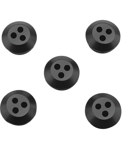 Dailygoods - 3-gaats brandstoftank-tule - vervanging voor trimmer-grasmaaier - rubber - geschikt voor brandstoftanktuit - zwart - 5 stuks/pakket