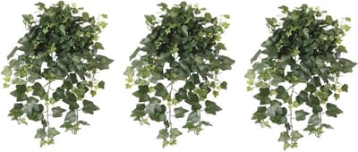 Hedera Helix Kunstplant - 3x - 65 cm - klimop - groen - UV en weerbestendig