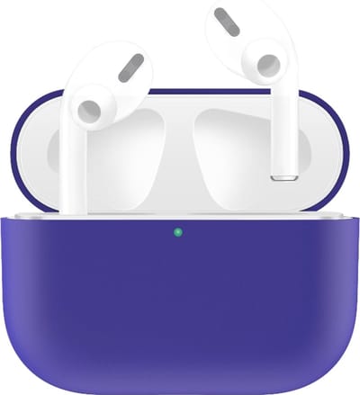 AirPods hoesjes van By Qubix - AirPods Pro / AirPods Pro 2 Solid series - Siliconen hoesje - Paars Airpods Pro Case Hoesje voor Airpods pro Hoes