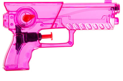 LG Design Waterpistool set - 4x - klein model - 15 x 8 x 3 cm - diverse kleuren - waterpistooltje