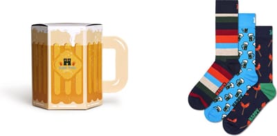 Happy Socks - 3-Pack Wurst And Beer Socks Gift Set - Unisex - Sokken