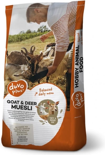 Duvoplus - Buitenvogelvoer - Neerhofdieren - Geit & Hert Muesli 18kg - 1st