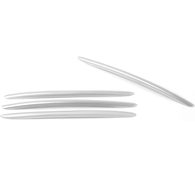 4 STUKS Auto Voorhoek Mesh Grill Strip Sierlijst Vervanging voor Mercedes-Benz A-Klasse W177 AMG white