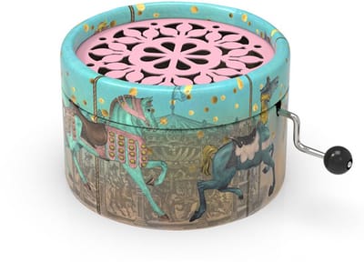 Belle Lurette muziekdoos Rondo103 Carousel Hopp Hopp Hopp karton.
