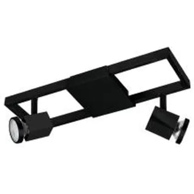 Eglo Opbouwspot Zeraco - Zwart - 2xgu10 - 4,5w