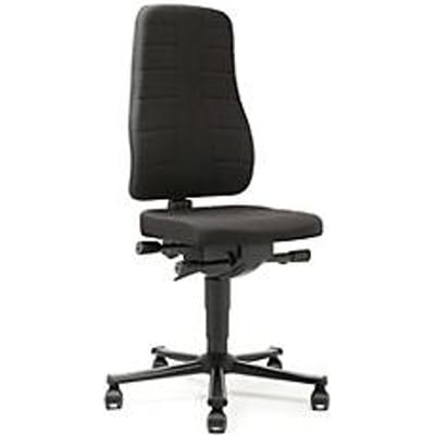 Bureaustoel All-in-One 9643, stoffen bekleding, zwart