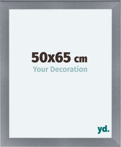 Your Decoration - Fotolijst 50x65 cm - MDF - Aluminium Geborsteld - Como