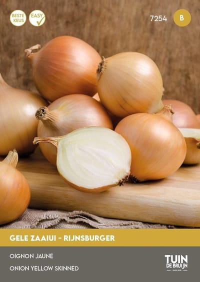 Tuin de Bruijn® zaden - Gele zaaiui Rijnsburger - beste bewaarui - ca. 220 zaden