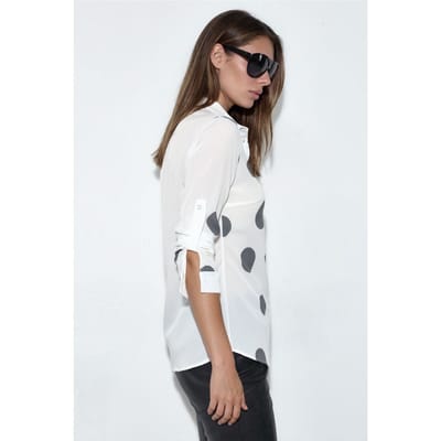 Zijdeachtige Polkadot Blouse