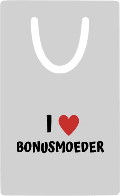 Hacebo® - I love bonusmoeder metalen boekenlegger - Moeder - de liefste bonusmoeder - Moeder cadeautjes - moederdag - verjaardag - geschenk - kado Bladwijzer boekenleggers - 7.6 cm x 5cm