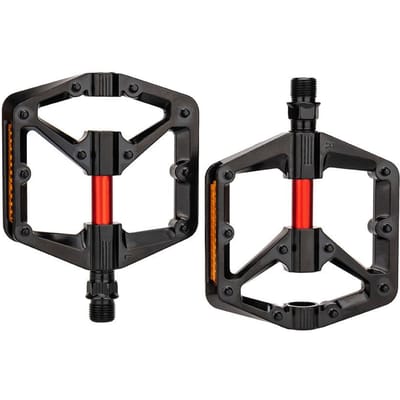 ZTTO 1 Paar Fietspedalen Aluminiumlegering Fiets Platform Platte Pedalen 9/16 Inch met Antislip Pinnen zwart