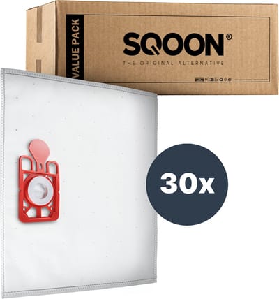 SQOON® Stofzuigerzakken Geschikt voor Numatic Henry HVR160 / Hetty HET160 - Vervangt Model 604011 - High Filtration voor Optimale Stofopname - 30 stuks