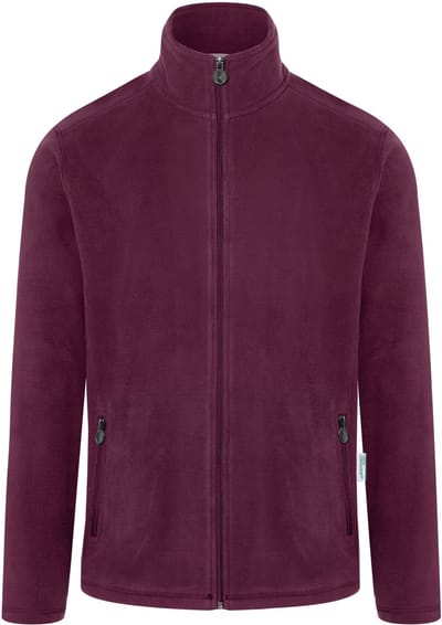 Karlowsky Men´s Workwear Fleece Jacket Warm-Up KY153 - Aubergine (ca. Pantone 5185C) - S