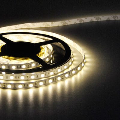 LED Strip 5050 060 leds/mtr IP67 WW 3000K 14.4W 12V PCB 10mm