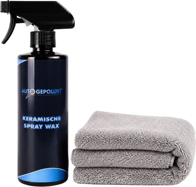 Auto Gepolijst Ceramic Coating Auto + Microvezeldoek - Keramische Spray Wax - Water En Vuil Afstotend - Auto Wax - Ceramic Seal - Ceramic Wax
