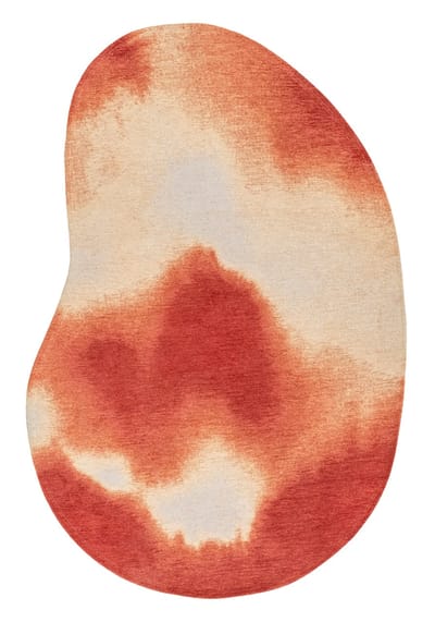 Wasbaar Binnen & Buiten Vloerkleed - 170 x 235 cm - Louis De Poortere Aquarelle Rust - Laagpolig Tapijt - Gerecycled PET - Made in Belgium - Circulair