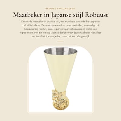 Dailygoods- Maatbeker Robuust en Duurzaam - Maatbeker 1 Liter - Maatbeker RVS - Cocktailmaatje - Essentiële Barkeeper Gereedschappen - Creatief Uiterlijk - Jigger