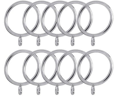 Dailygoods- Gordijnringen 40 Stuks - Gordijnringen met Oogje - Roestvrij Staal - 2,2 Inch - Duurzaam - Krasbestendig - Drapery Rings