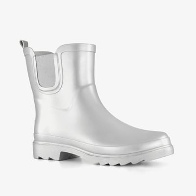Mountain Peak korte dames regenlaarzen zilver - Maat 36 - 100% stof- en waterdicht