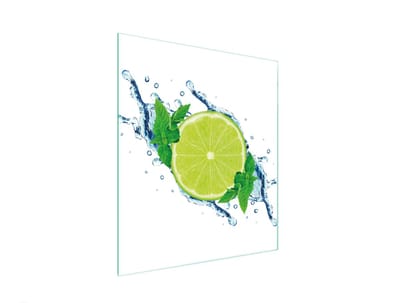 TMK ArtDeko Serie - Snijplank van Gehard Glas - 45x52 cm - Limoen - Veilige Bescherming