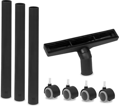 Accessoireset voor VONROC compacte alleszuiger V20 (VC508DC) – incl. zwenkwielen, buis en zuigmond