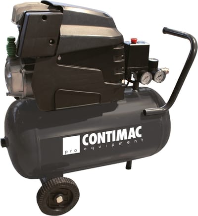 Contimac CM 250/8/24W Compressor 24 L — 1‑fase 230V, 2 PK, 8 bar, 250 L/min - zuigercompressor, licht werk, 24L ketel