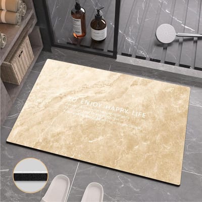 Nordische Marmer Diatomeeënaarde Mat Toilet Toilet Sneldrogend Vocht absorberend Voetmat Huis Badkamer Antislip Mat Y23133YY-80 * 120cm