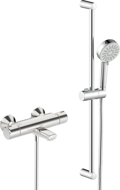 Hansa Basic - Doucheset met badthermostaat, 3 jets, chroom 55162131