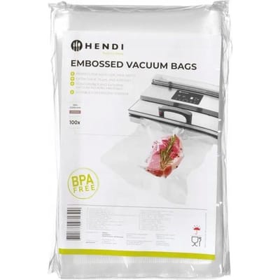 Hendi - Serie - Geperforeerde Vacuümzakken - 150x250 mm - 100 stuks