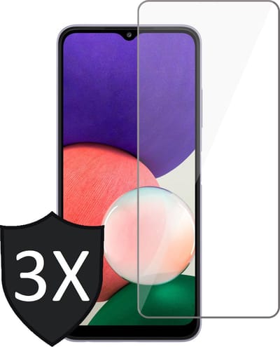 Screenprotector geschikt voor Samsung Galaxy A22 4G - Screen Protector Glas - 3 Stuks