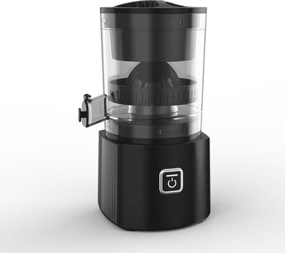 Elektrische Citruspers – Stil & Compact – Met Deksel, Anti-drup Systeem, Automatische Rotatie & Kabelopslag – Voor Sinaasappel, Citroen, Limoen