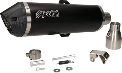 Uitlaat Polini Racing zwart Piaggio MP3 500cc (vanaf 2017)