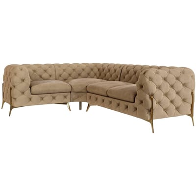3-zitshoekbank Chelsea links velvet | Ropez