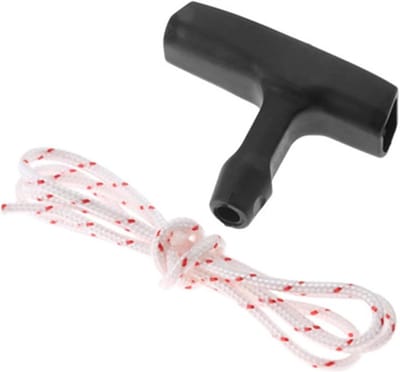 Trekkoord Grasmaaier - Startertouw Kettingzaag - Tuinonderhoud Starten - Duurzaam ABS Polyester - 7 x 5.3 cm - Zwart