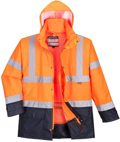 Portwest Hi-Vis Executive 5-in-1 Jack S768 - Oranje/Marine - 4XL