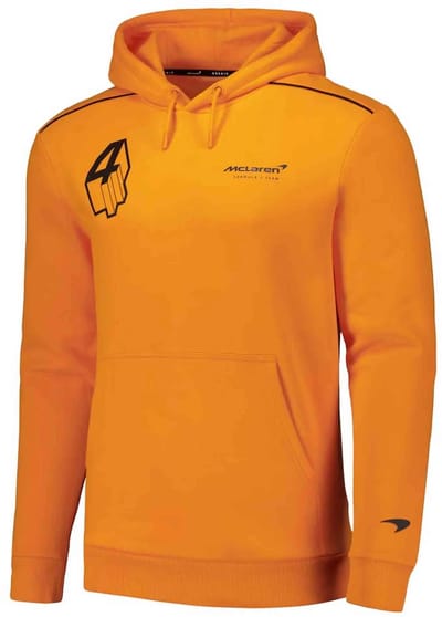 McLaren Unisex Fw Ln Driver Hoodie Oranje Oranje - XXL