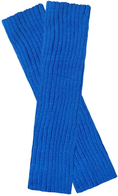 Beenwarmers - Overknee - Leg warmers - Kuitwarmers - 40 cm - Verkleedaccessoires - Carnaval - Blauw - 1 paar - Jonyx