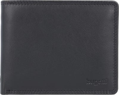 Bugatti Simbiosi Portemonnee II Leer 12 cm - Jongens - Horizontaal - schwarz
