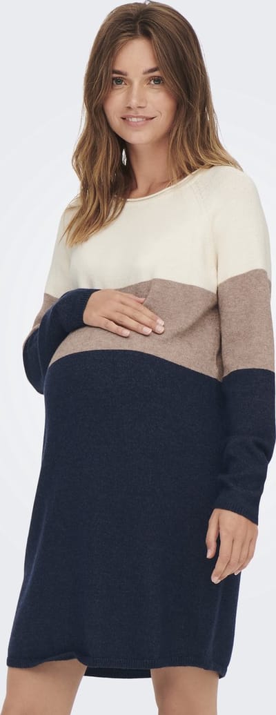 ONLY MATERNITY Gebreide jurk OLMLILLO Lange jurk